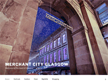 Tablet Screenshot of merchantcityglasgow.com